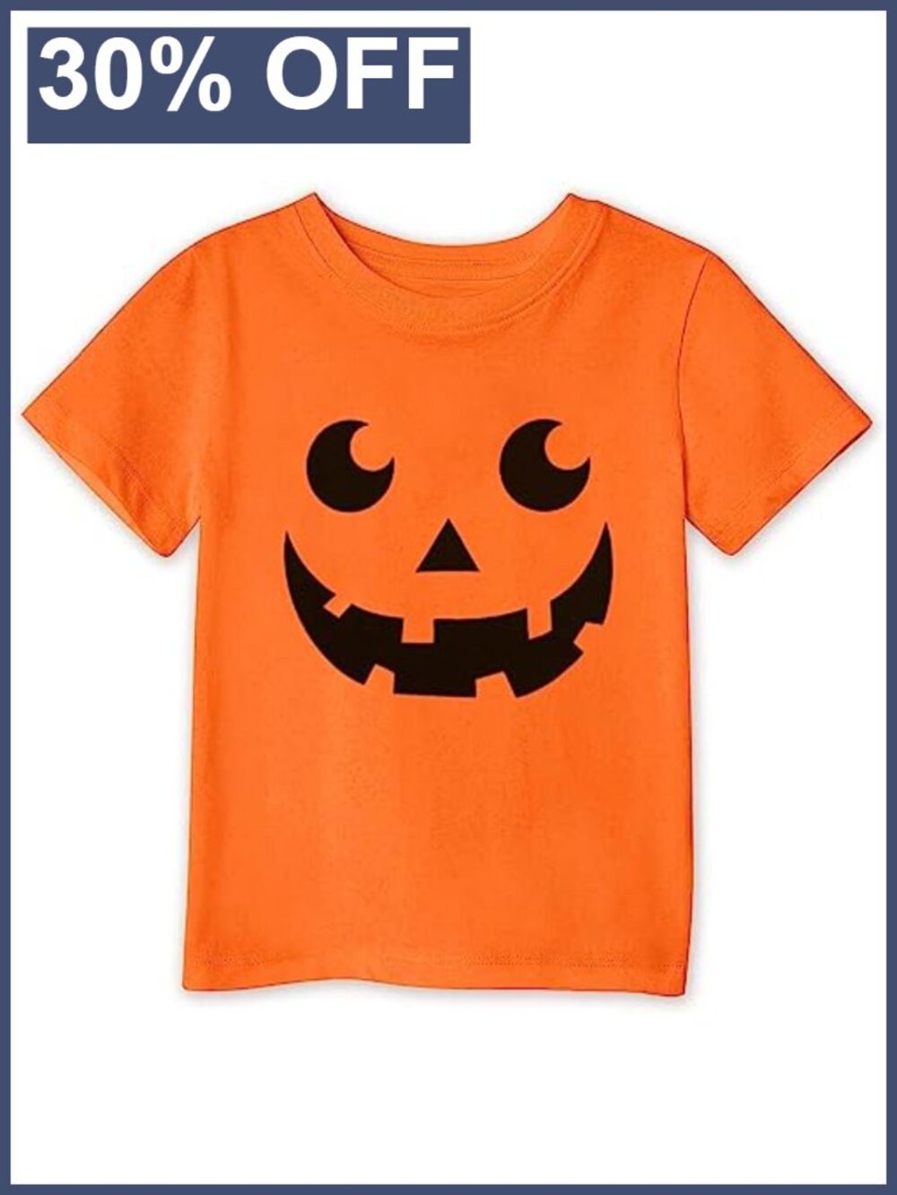 Pumpkin Face Halloween T-Shirt Short Sleeve Tops